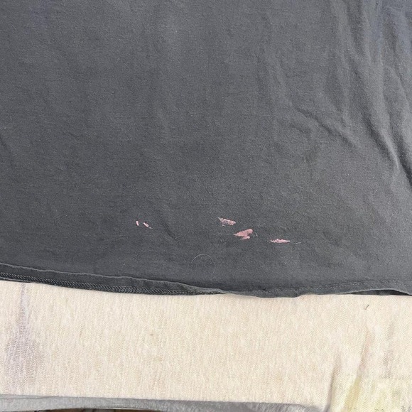 Vintage Wolf Graphic T-Shirt Men's 2XL Moon Wildlife Nature Tee Black FOTL - Picture 8 of 8